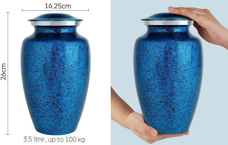 Forest Blue Adult Cremation Urn for Human Ashes