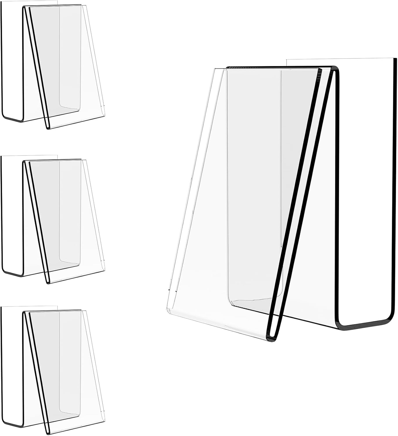 Boloyo Acrylic Easel Display Stand 4PC 6x4 Inch Holder