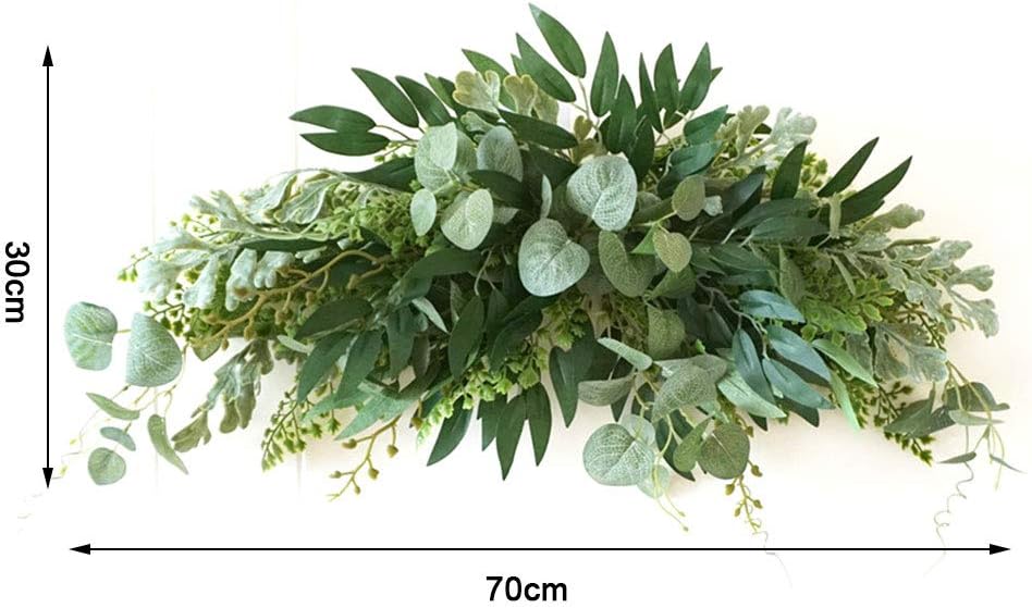 SilkTem 275 Inch Floral Swag Wreath