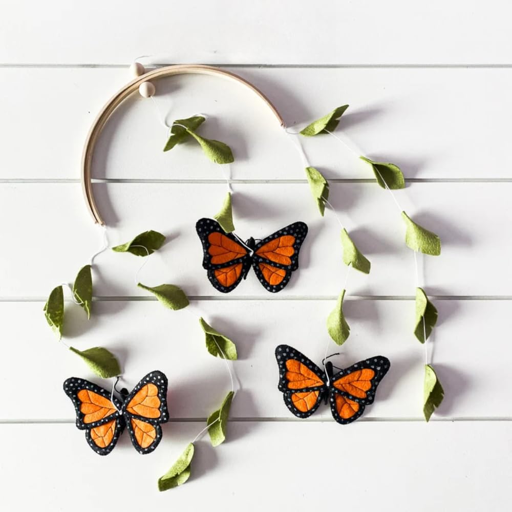 Graceful Butterfly Crib Mobile with Arched Hanger