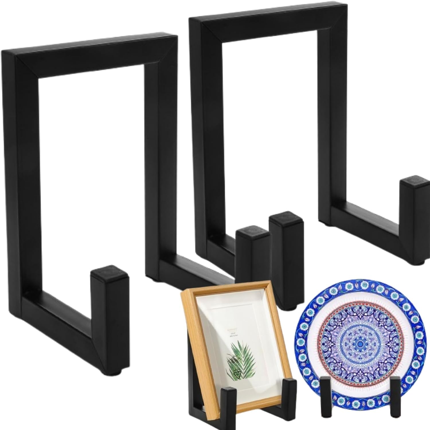 2 Pack Large Plate Stands 8 Inch Tall Easels for Display