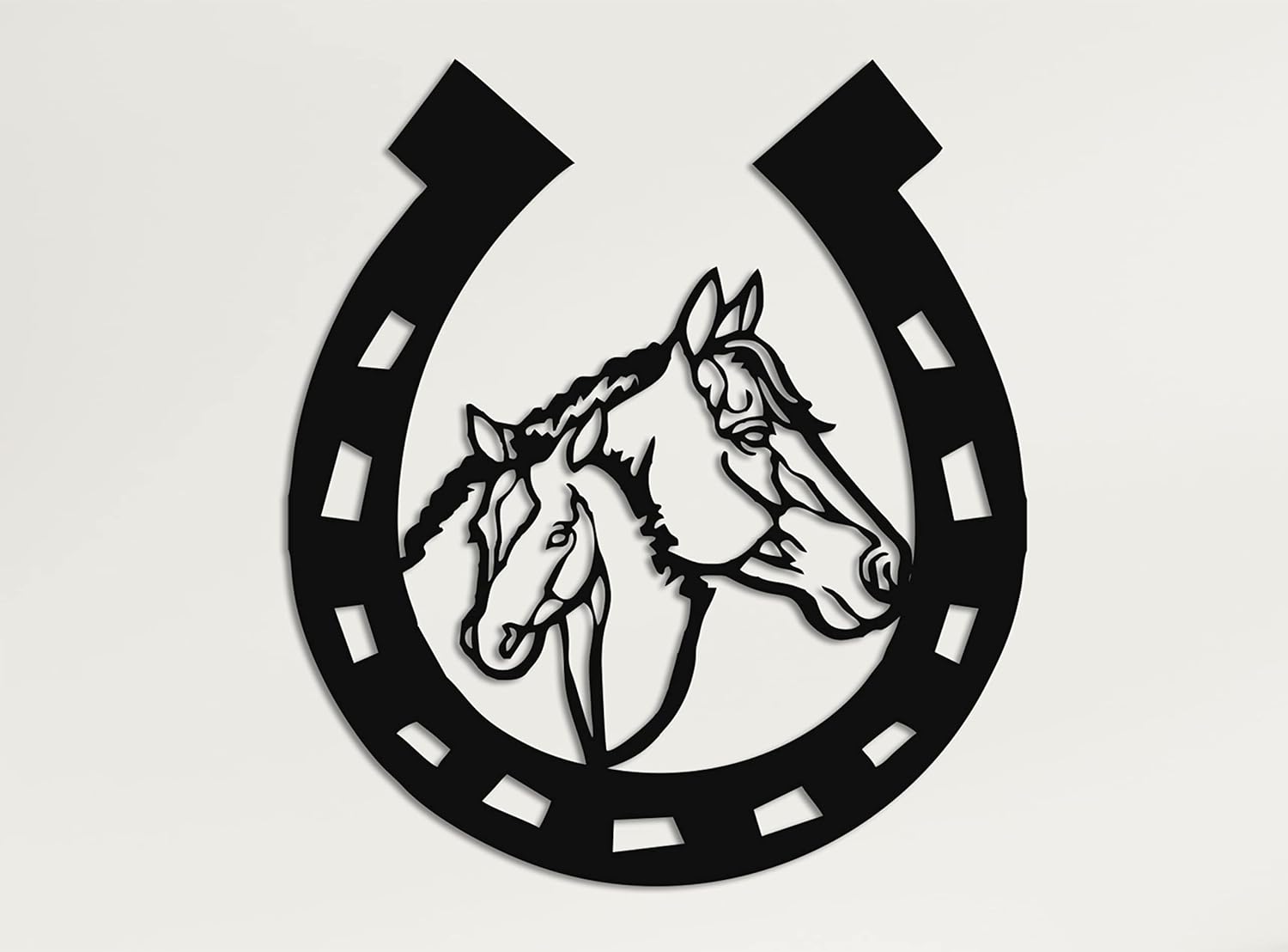 DEKADRON Metal Horse Head Wall Art Sculpture