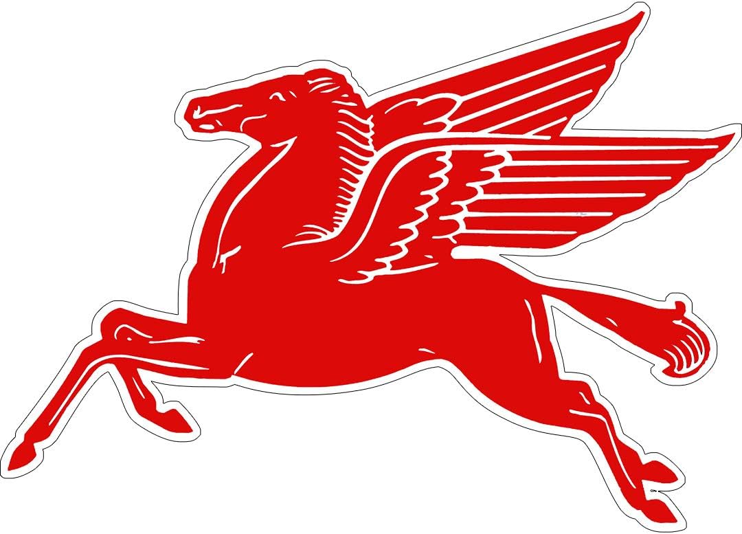 American Collectibles Mobil Pegasus Plasma Cut Metal Sign