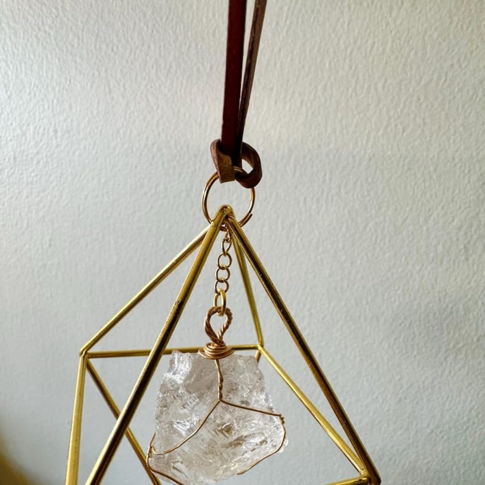 7 Circle Crystal Hanging Mobile Boho Suncatcher Decor