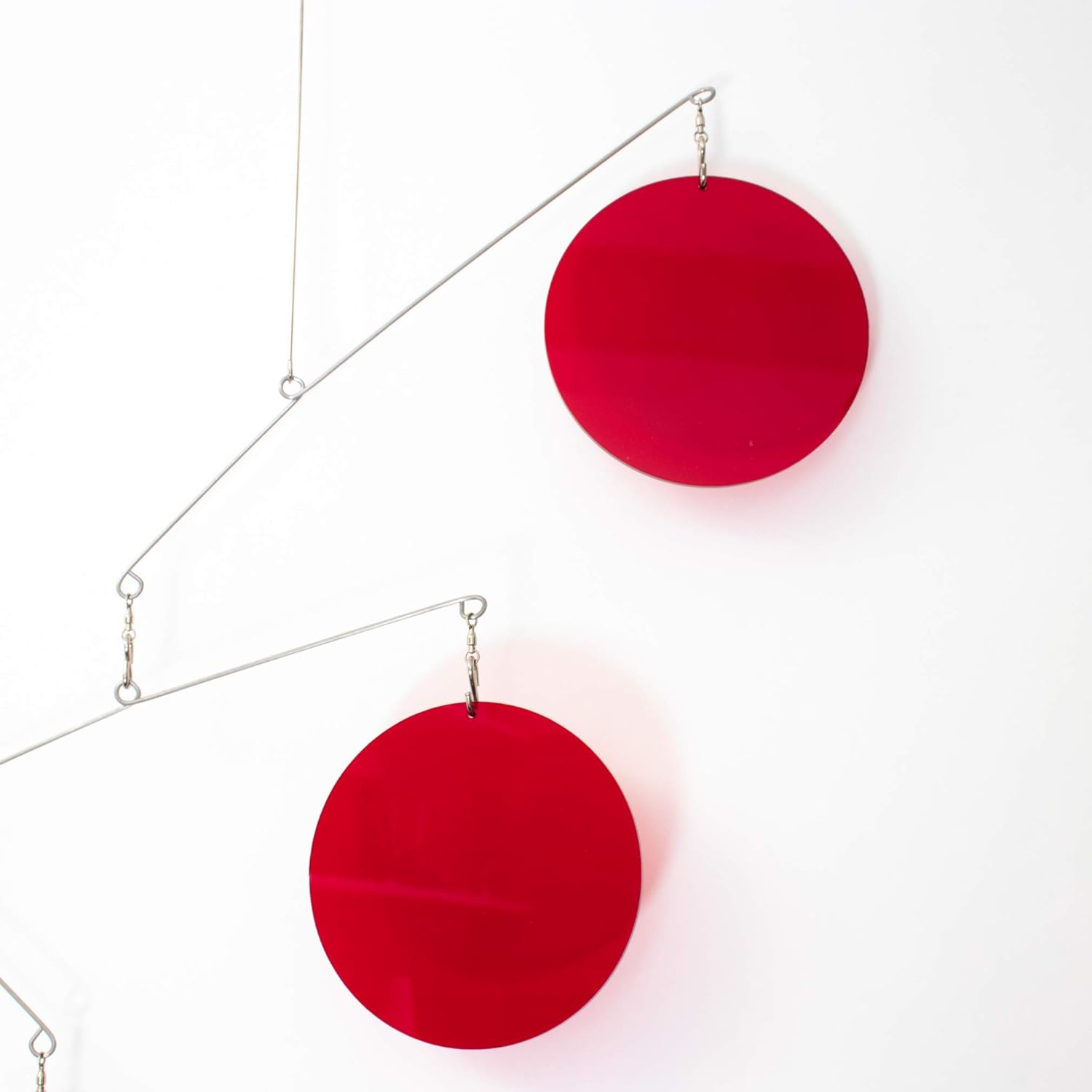 The Luscious Clear Red - Mid Century Modern Hanging Mobile