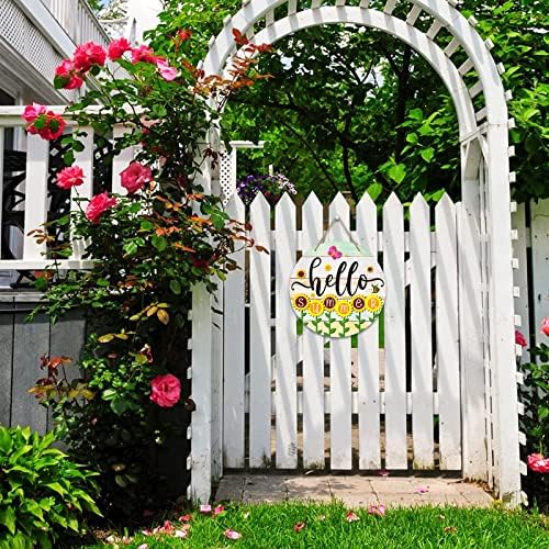Rustic Round Wood Sign 8x8 Inch Farmhouse Welcome