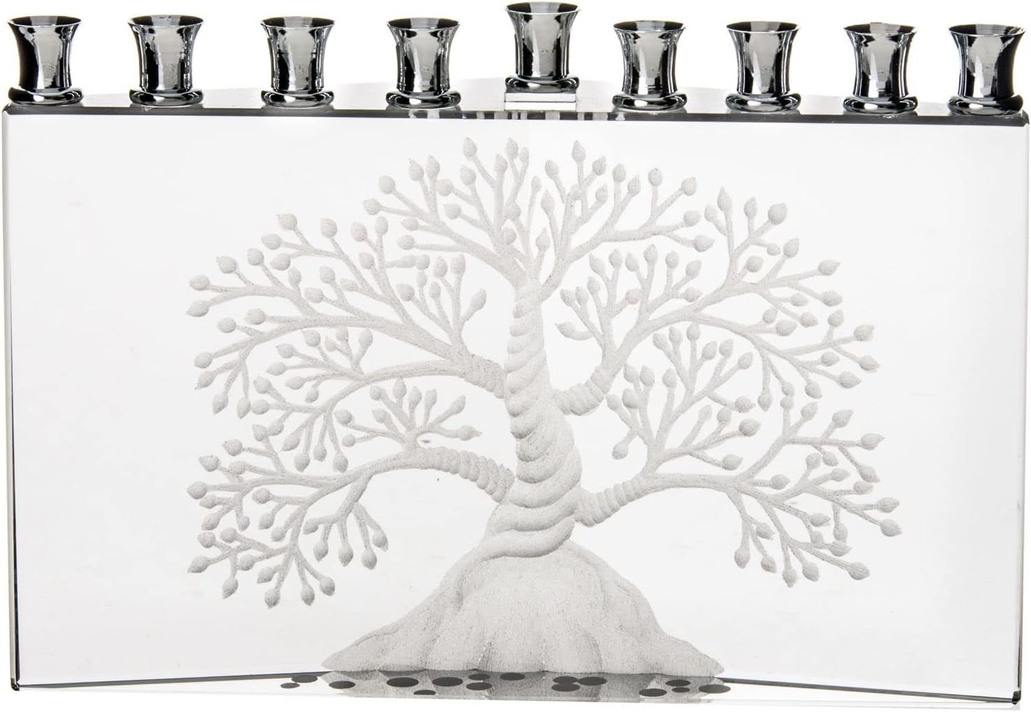 GIFTS PLAZA Judaica Crustal Tree Chanukkah Decor