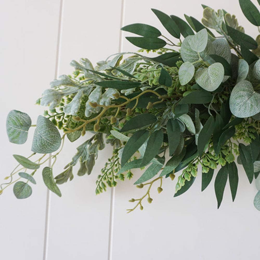 SilkTem 275 Inch Floral Swag Wreath