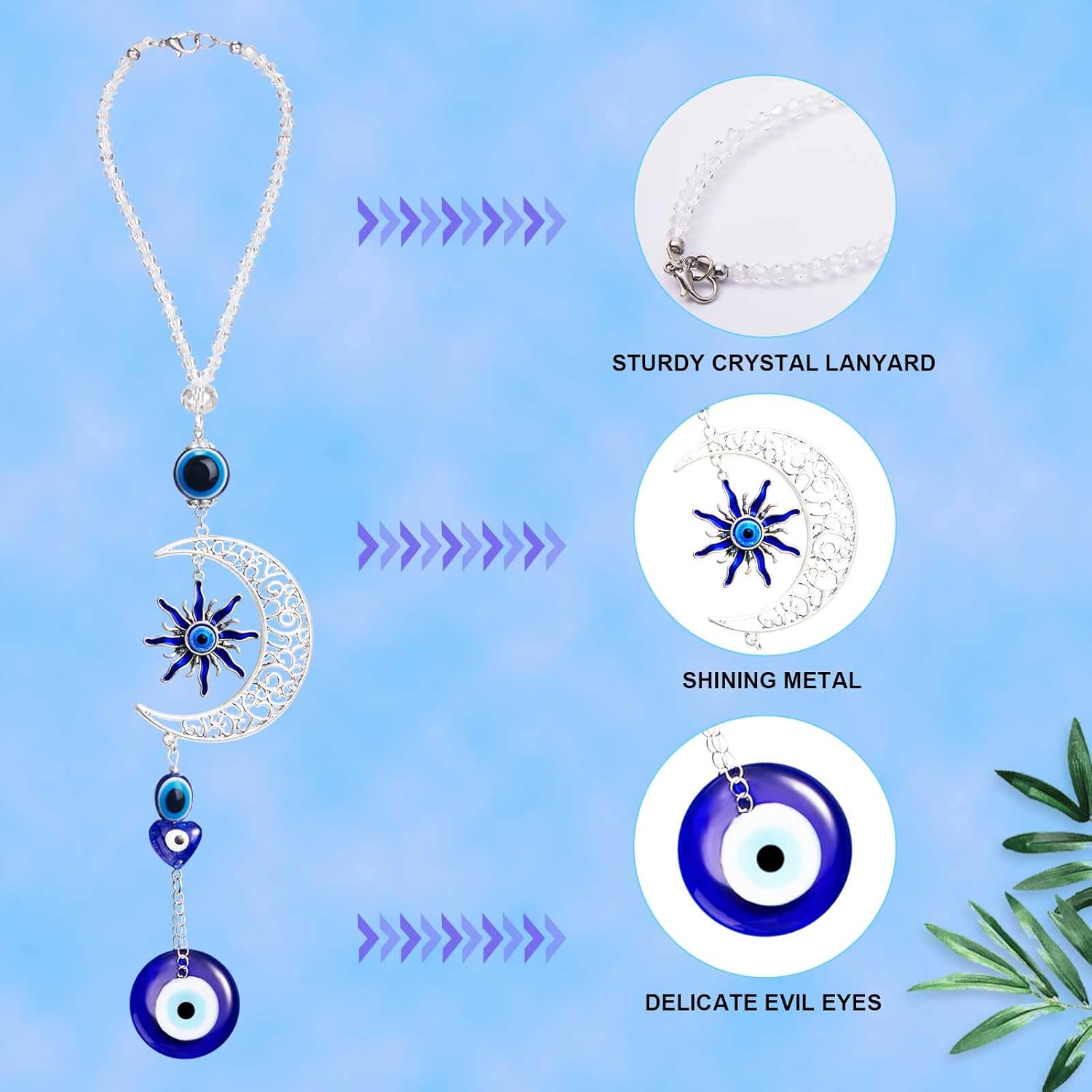 Frienda Evil Eye Car Hanging Ornament