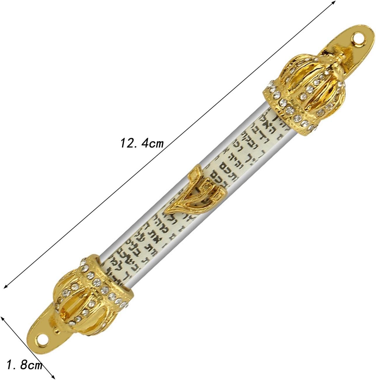 Elegant Mezuzah Scroll Case for Home Door