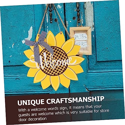 Sunflower Door Welcome Sign Decorative Wall Hanging