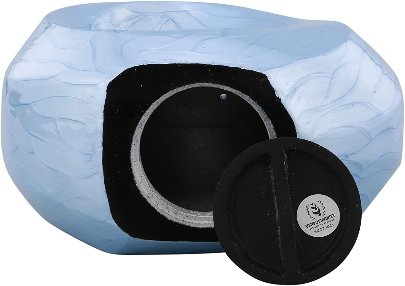 Passage of Heaven Adult Cremation Urn - Sky Blue Gold