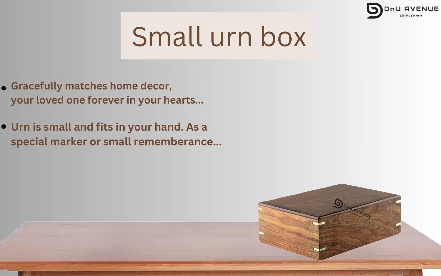 Handmade Rosewood Cremation Urn for Human Ashes