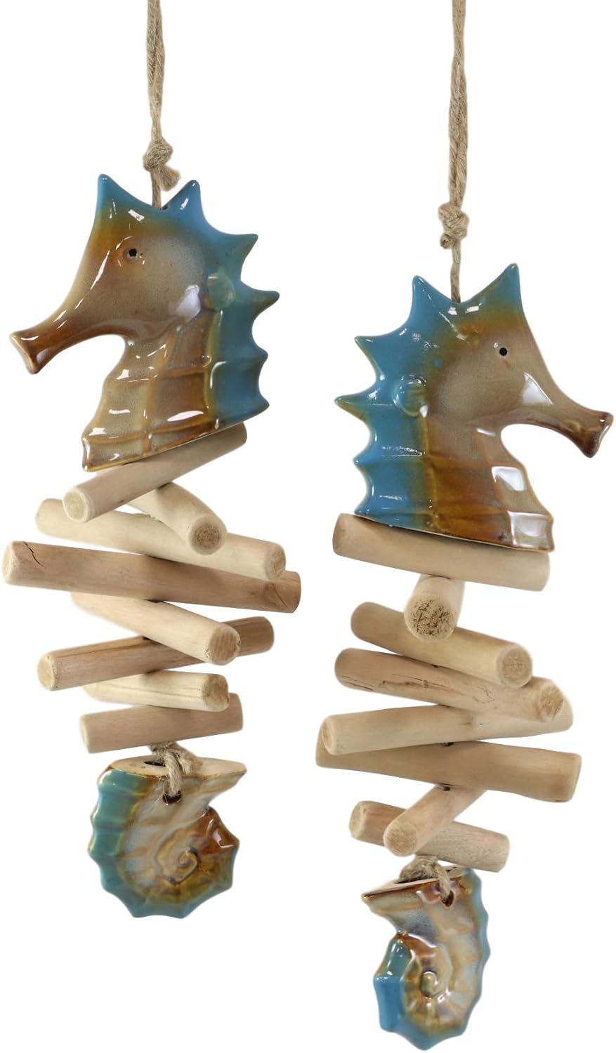 Ebros Gift Nautical Seahorse Wall Mobiles Set of 2