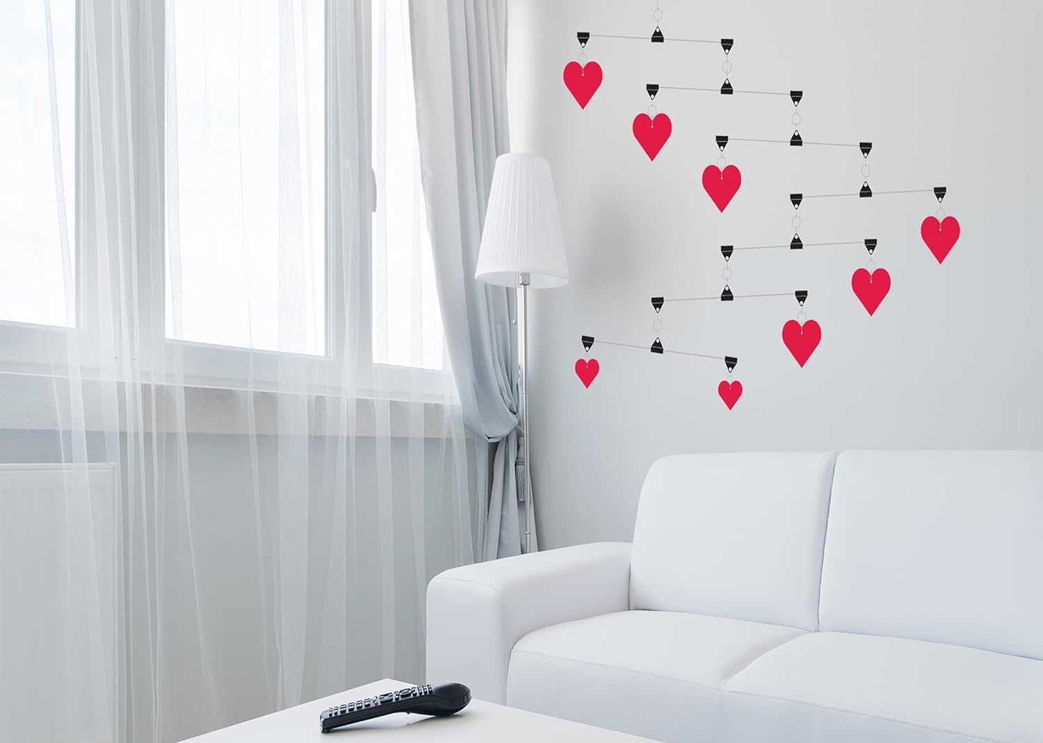 Hanging Art Mobiles - Hearts Decor Accents
