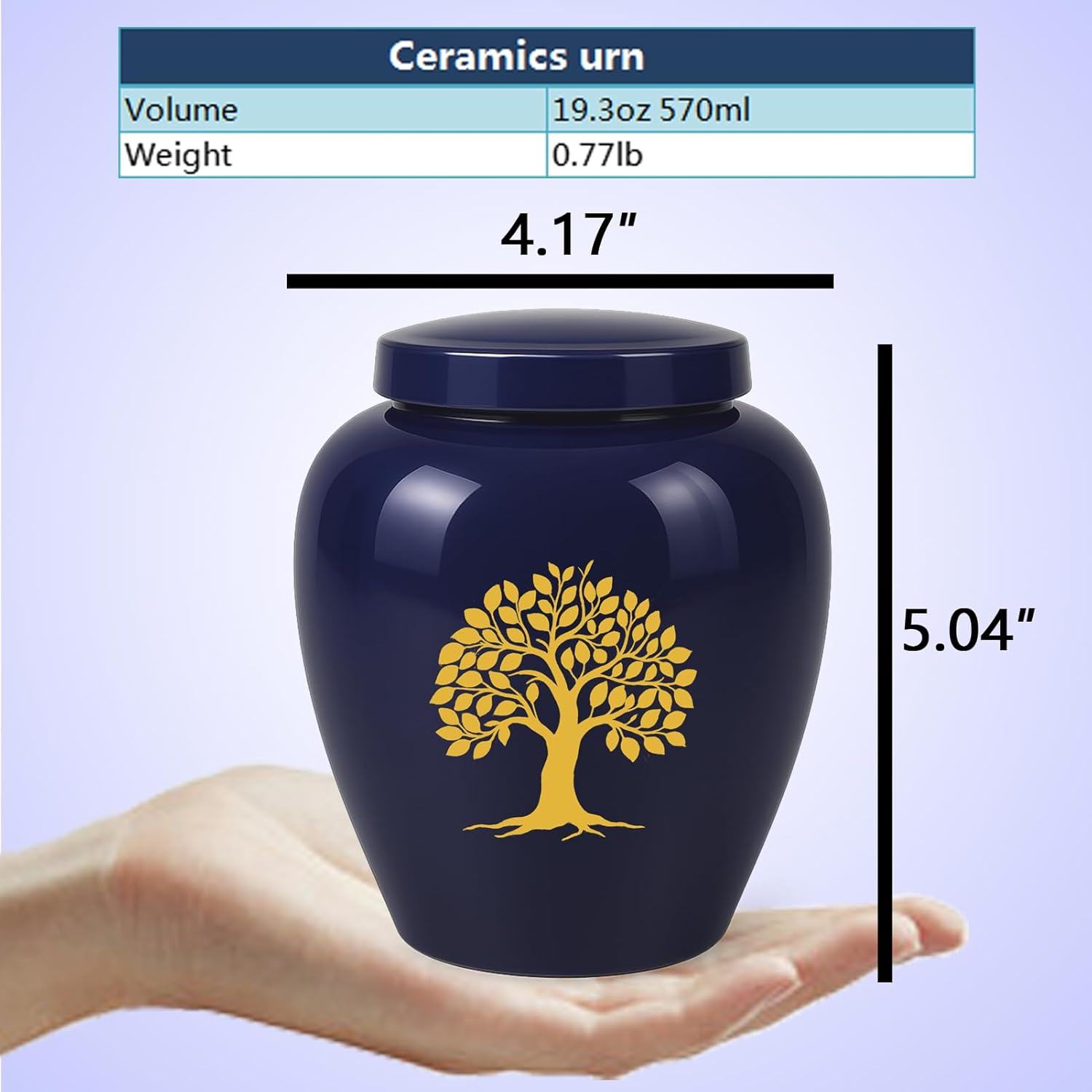Keepsake Urns for Human Ashes Ceramic Tree of Life Design