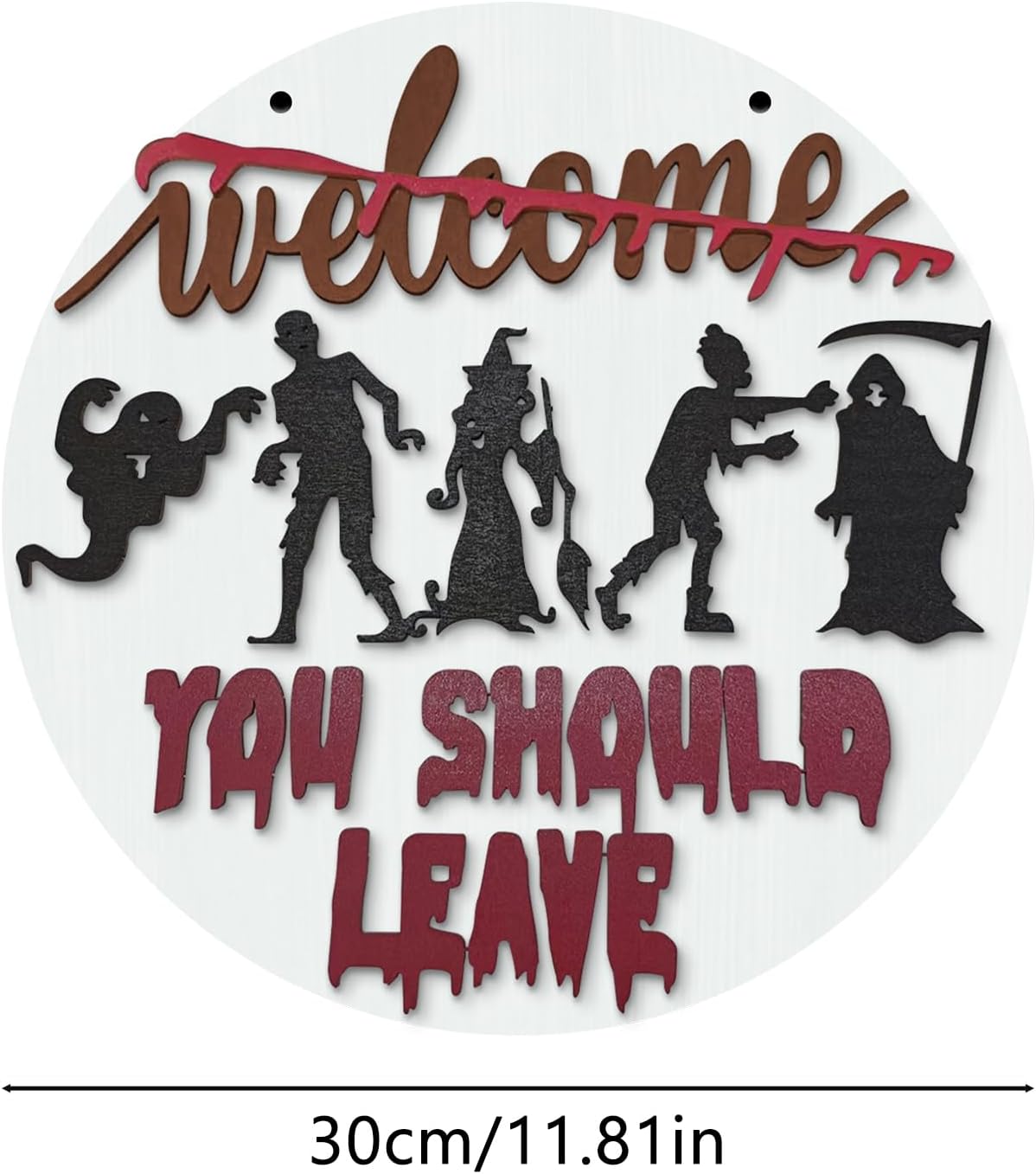 Halloween Horror Welcome Sign Front Door