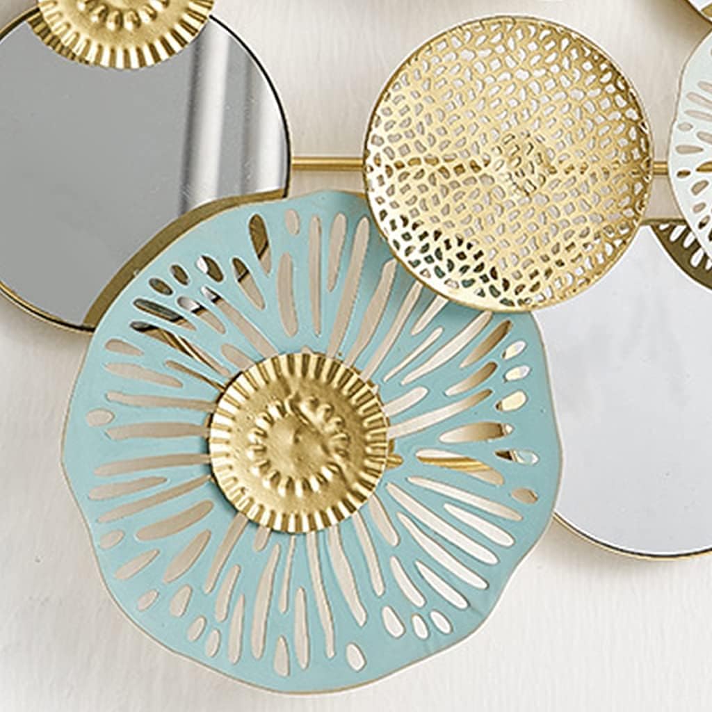 Mirrored Flower Wall Sculpture Decor Metal Art