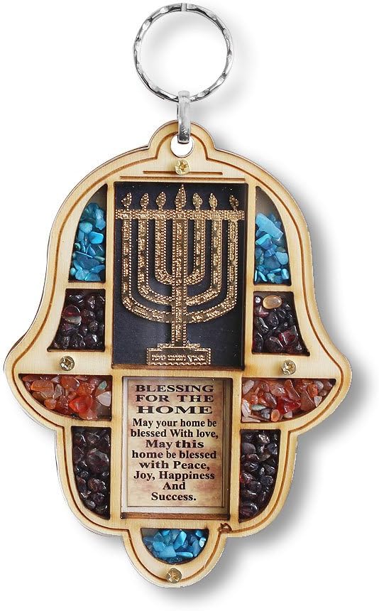 My Daily Styles Jewish Hamsa Menorah Wall Decor
