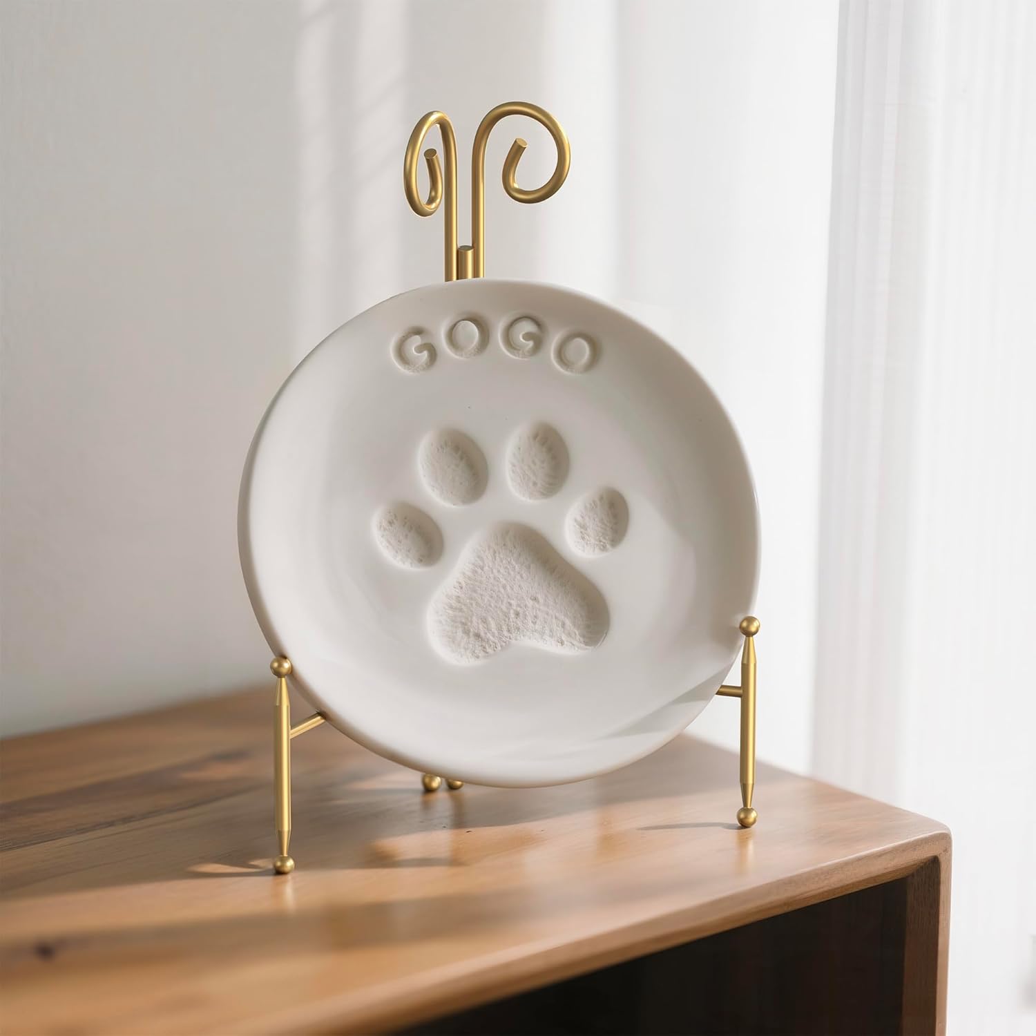 Foldable Metal Plate Stand for Home Decor
