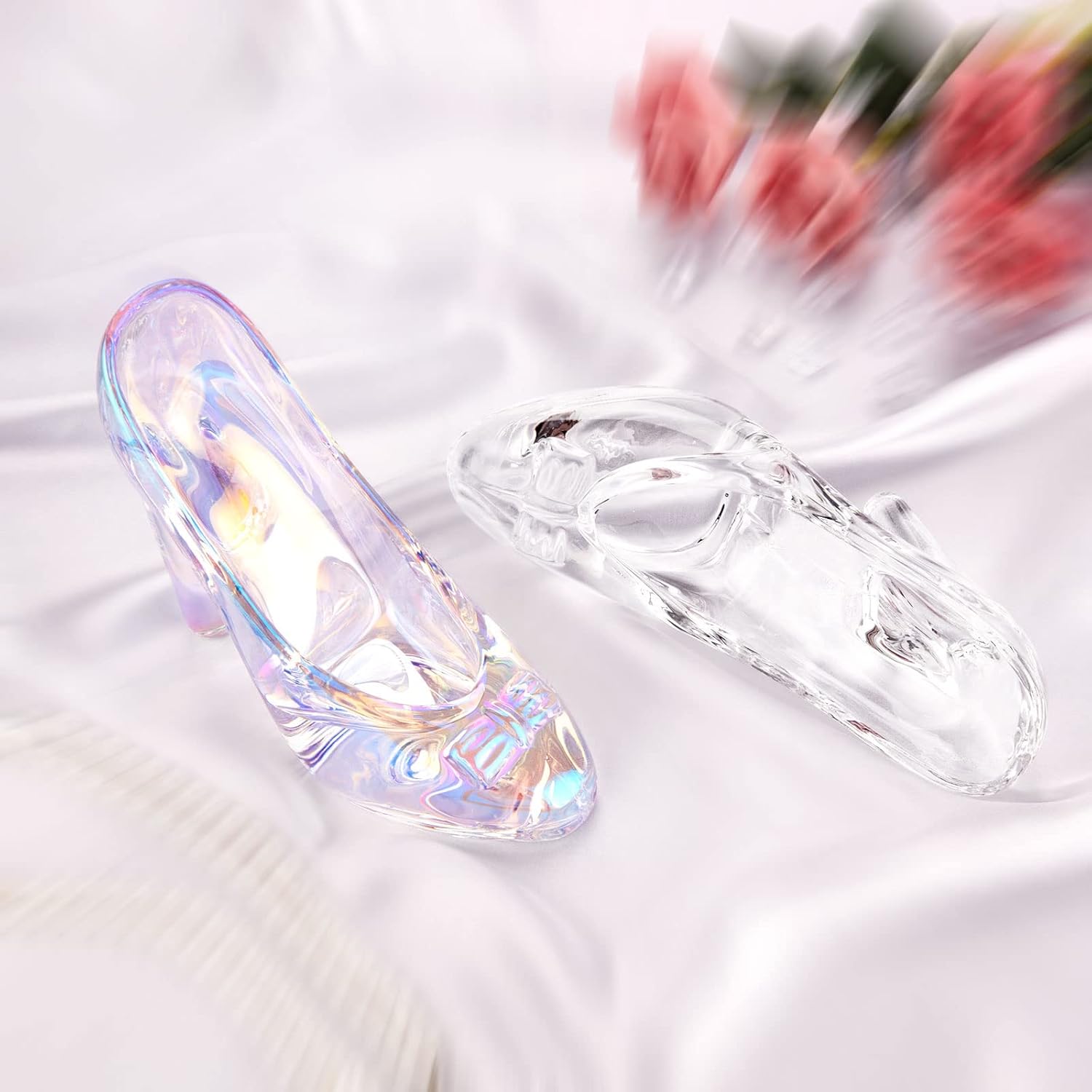 Cinderella Crystal High Heels Shoes Decor