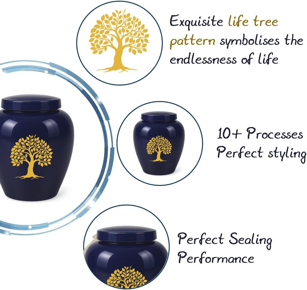 Keepsake Urns for Human Ashes Ceramic Tree of Life Design