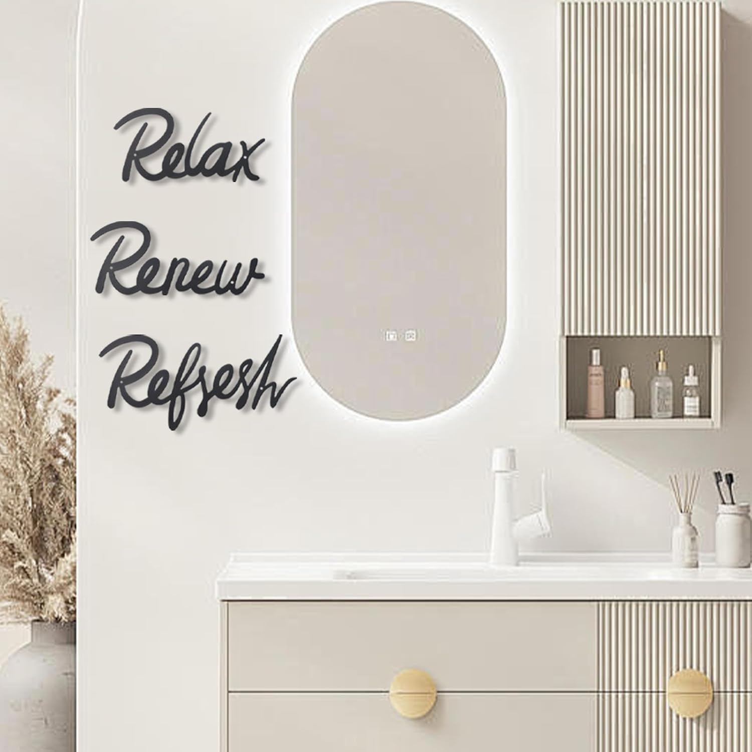 OyeFly 3 Piece Bathroom Decor Metal Signs