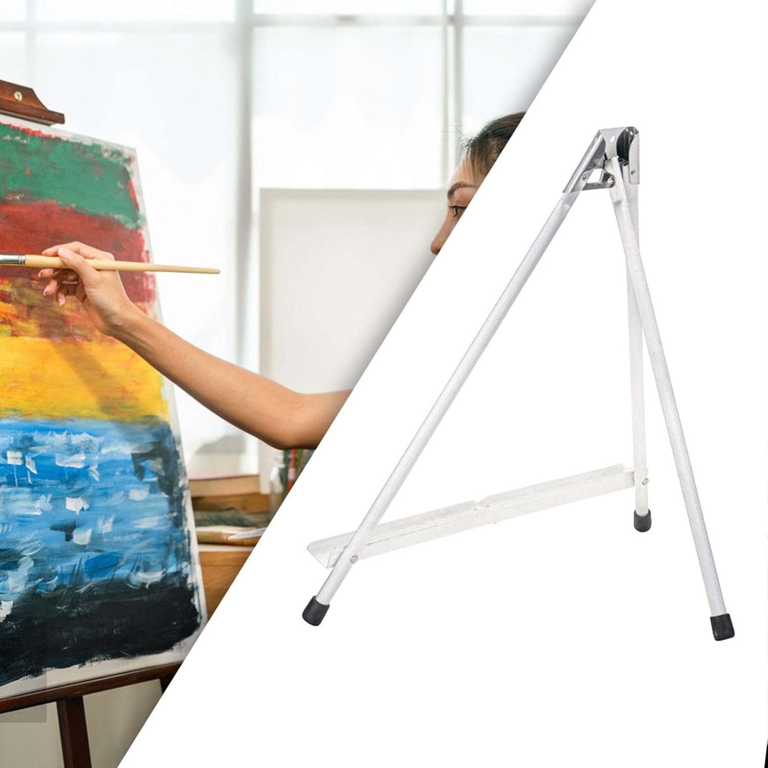 Aluminum Tabletop Display Easel 177 Inch High Art Show Stand