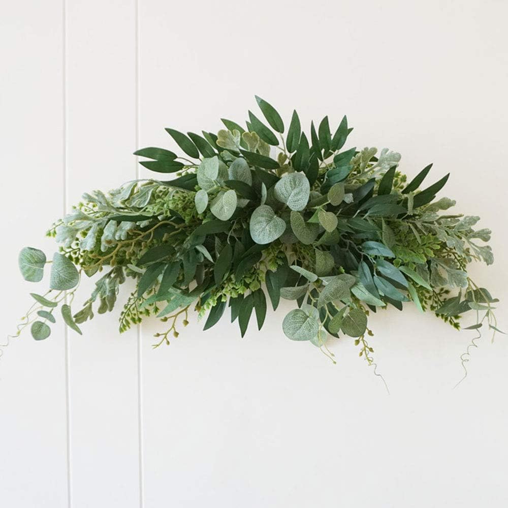 SilkTem 275 Inch Floral Swag Wreath