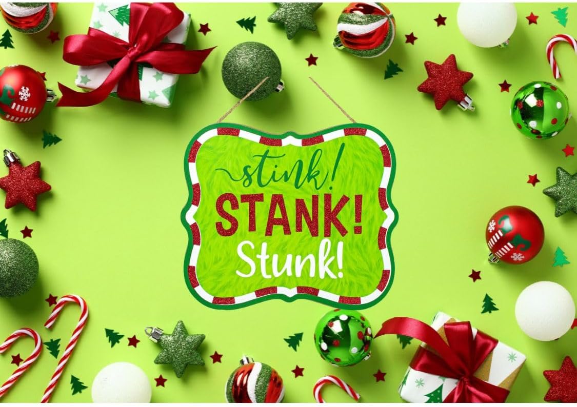 Craig Bachman Stink Stank Stunk 105 Inch Wooden Sign Door Hanger