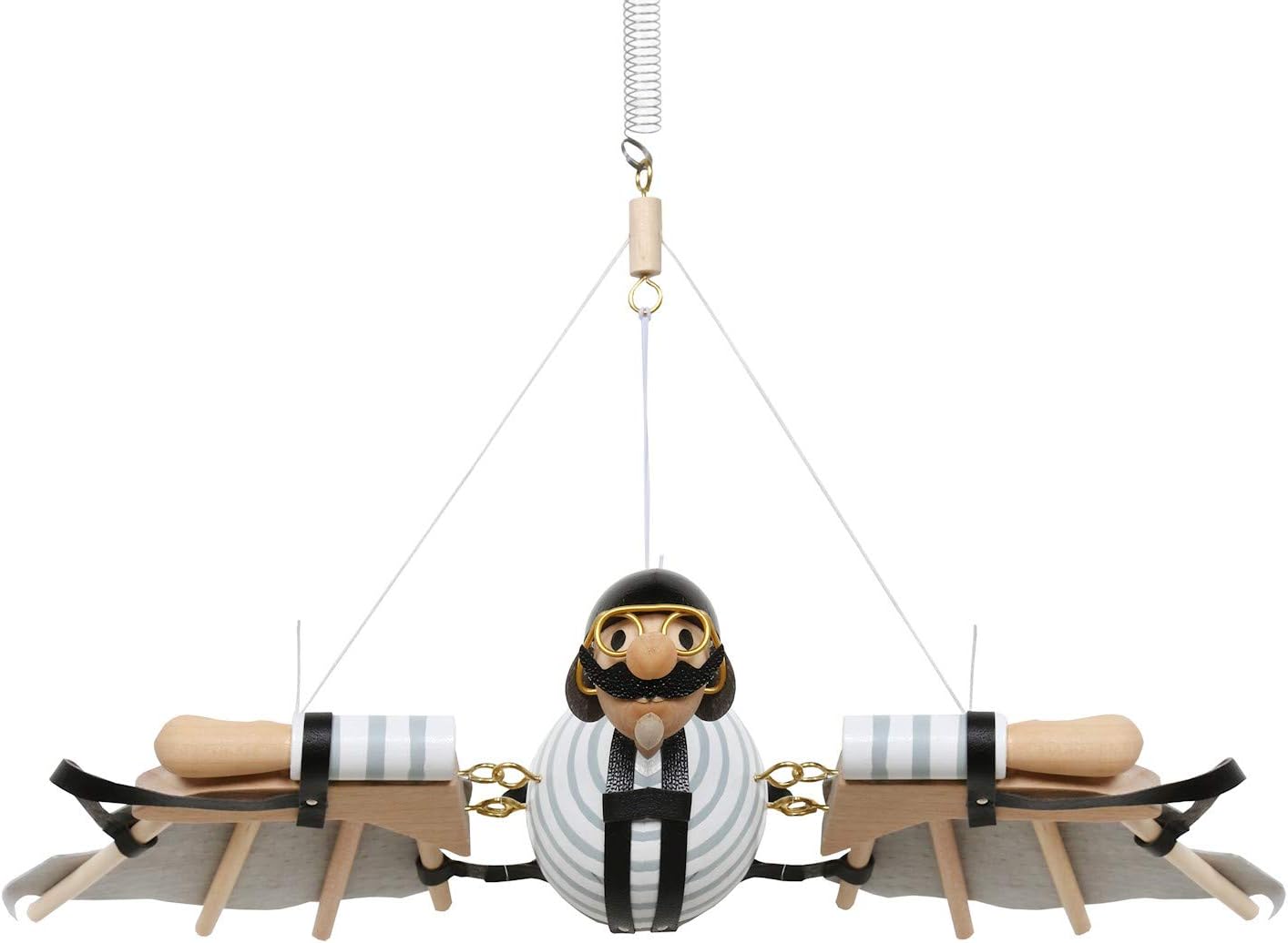 Wooden Bouncing Flying Man Vintage Mobile
