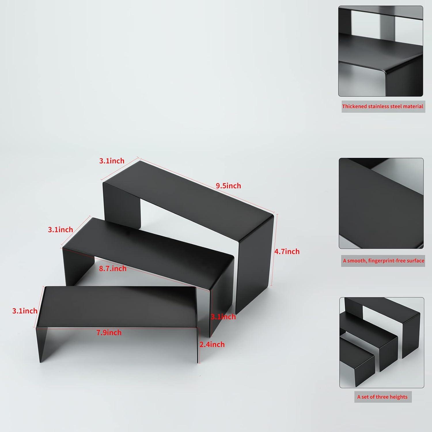 Stainless Steel Purse Display Stand Set
