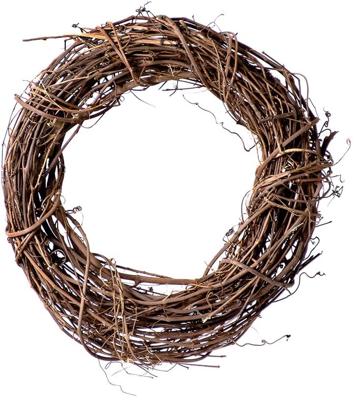 SuperMoss Natural Grapevine Wreath - 12 Inch Rustic Door Decor