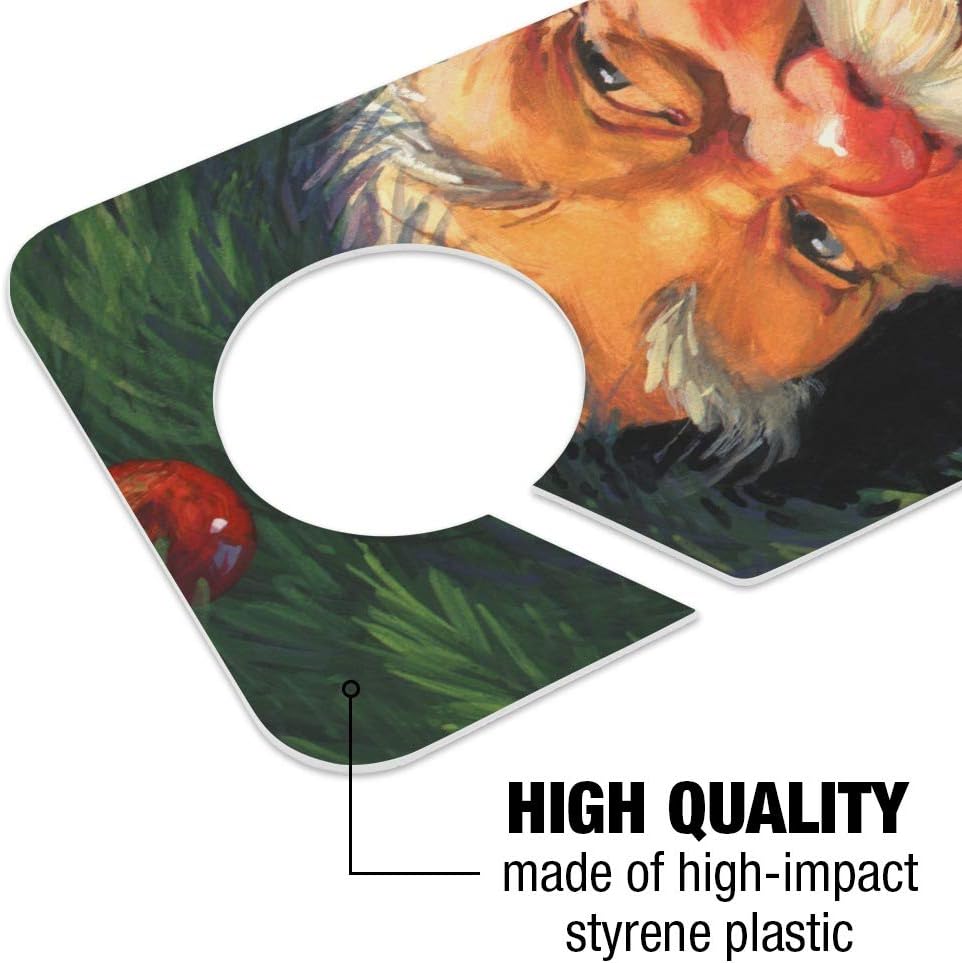 GRAPHICS AND MORE Christmas Santa Wreath Door Knob Hanger Sign 1