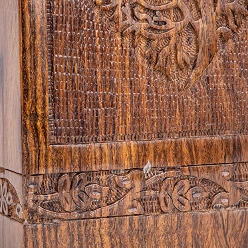 Handmade Rosewood Urn for Human Ashes - Heart Tree Medium 150 Cuin