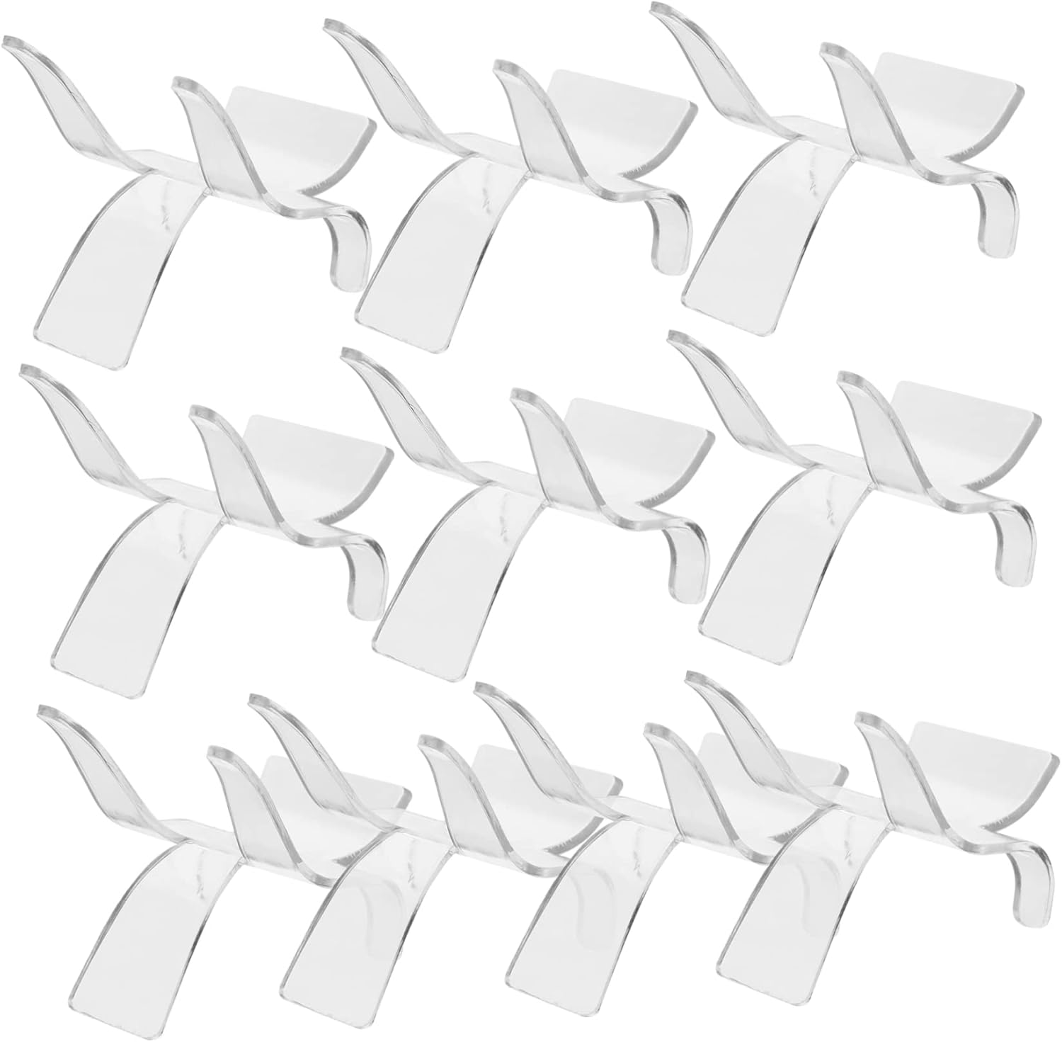 10pcs Clear Acrylic Display Stands for Stones Minerals Collectibles