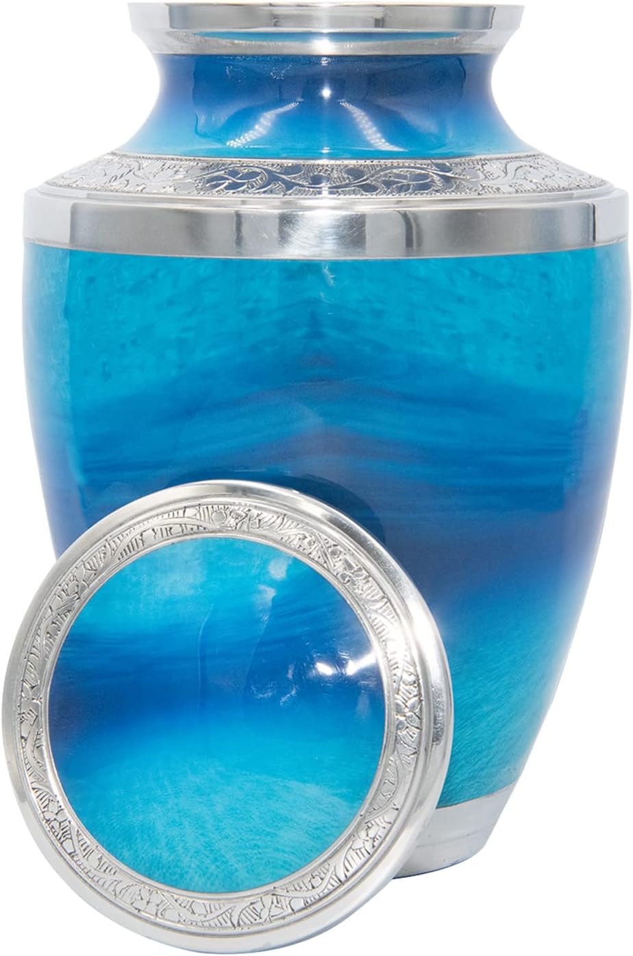 Ocean Lovers Cremation Urn with Keepsake and Personalization