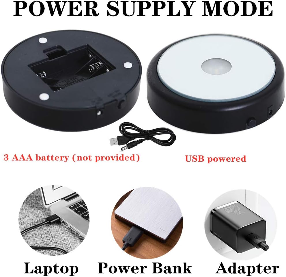 EUSTUMA LED Light Base Non-Slip Display Stand in