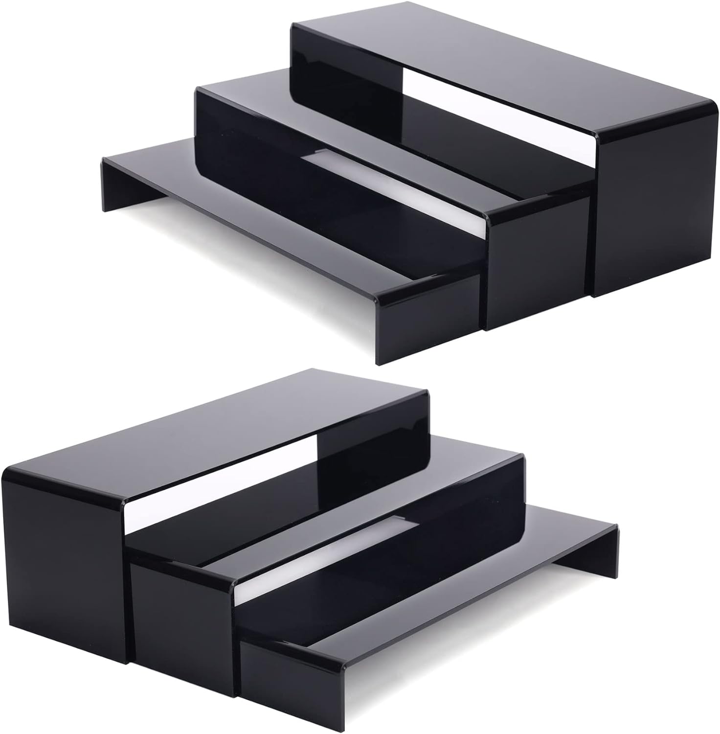 ANDGOO 6Pcs Large Acrylic Risers for Display
