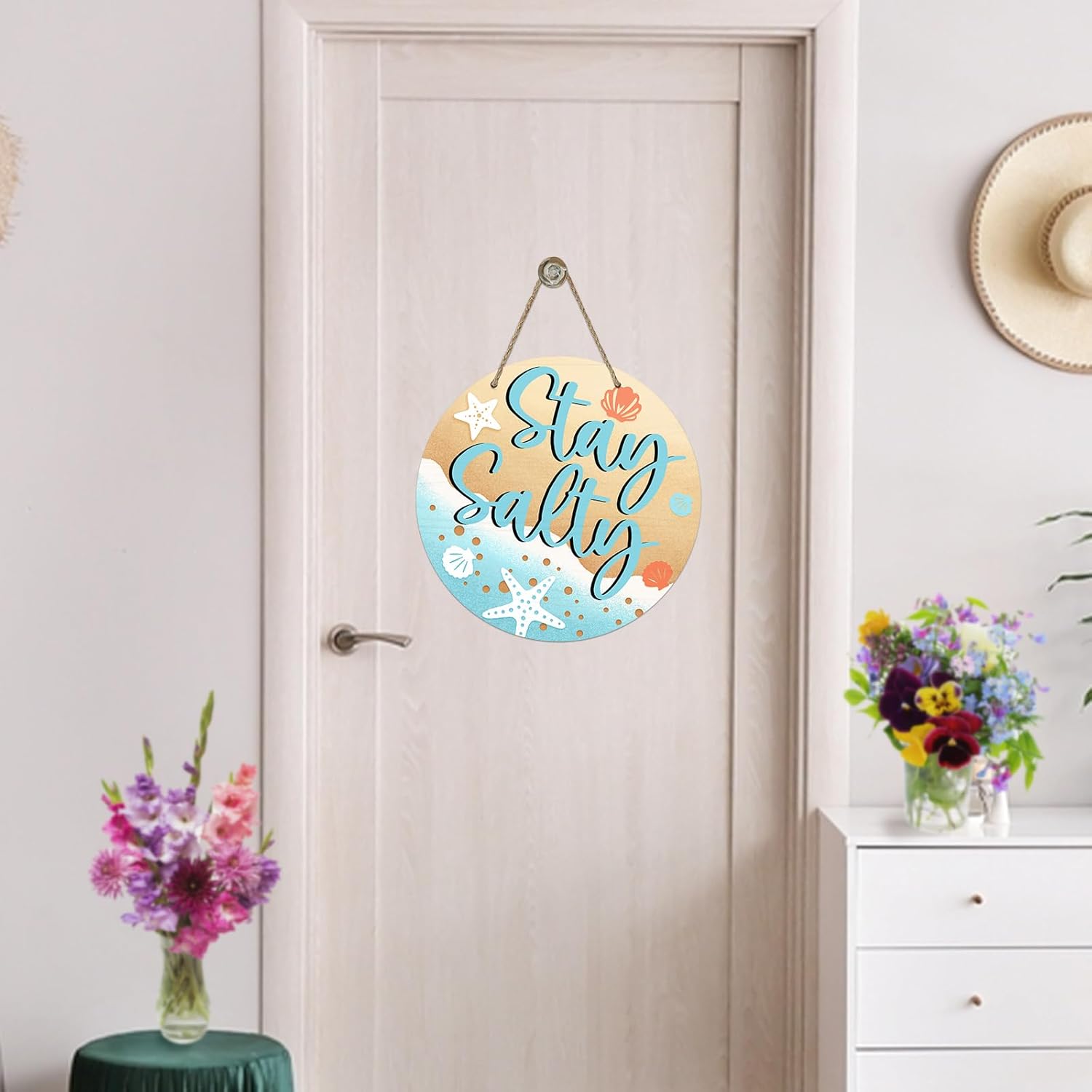 Bolisom Spring Summer Sea Front Door Sign