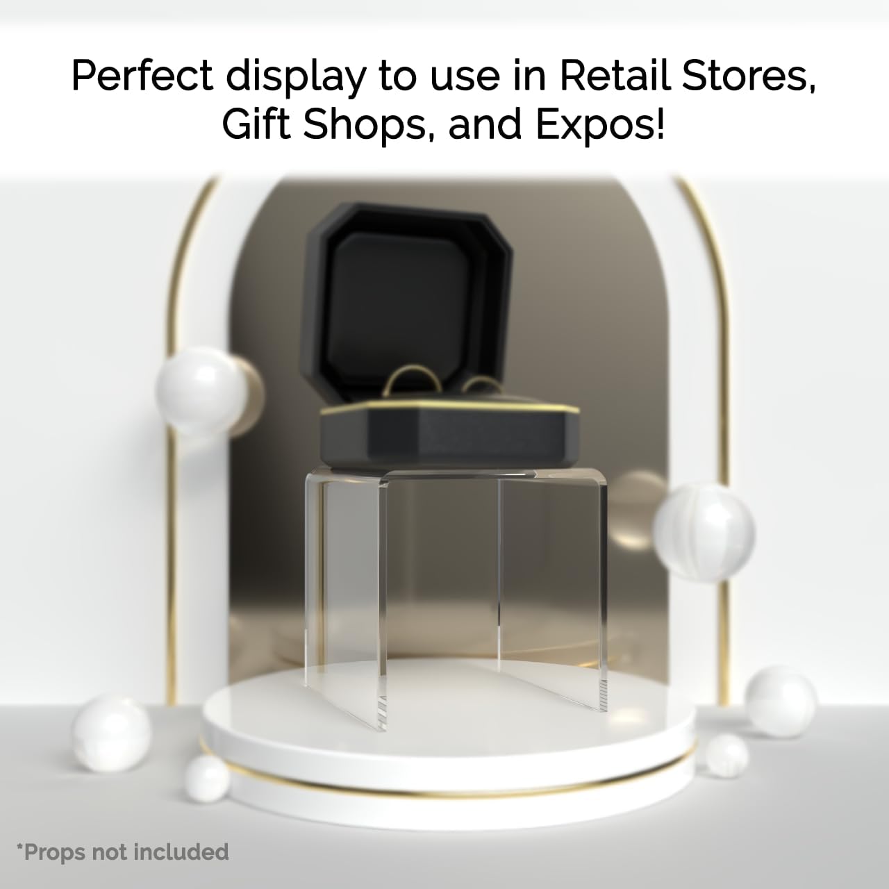 Marketing Holders 4 Pack Acrylic Riser Display Stand