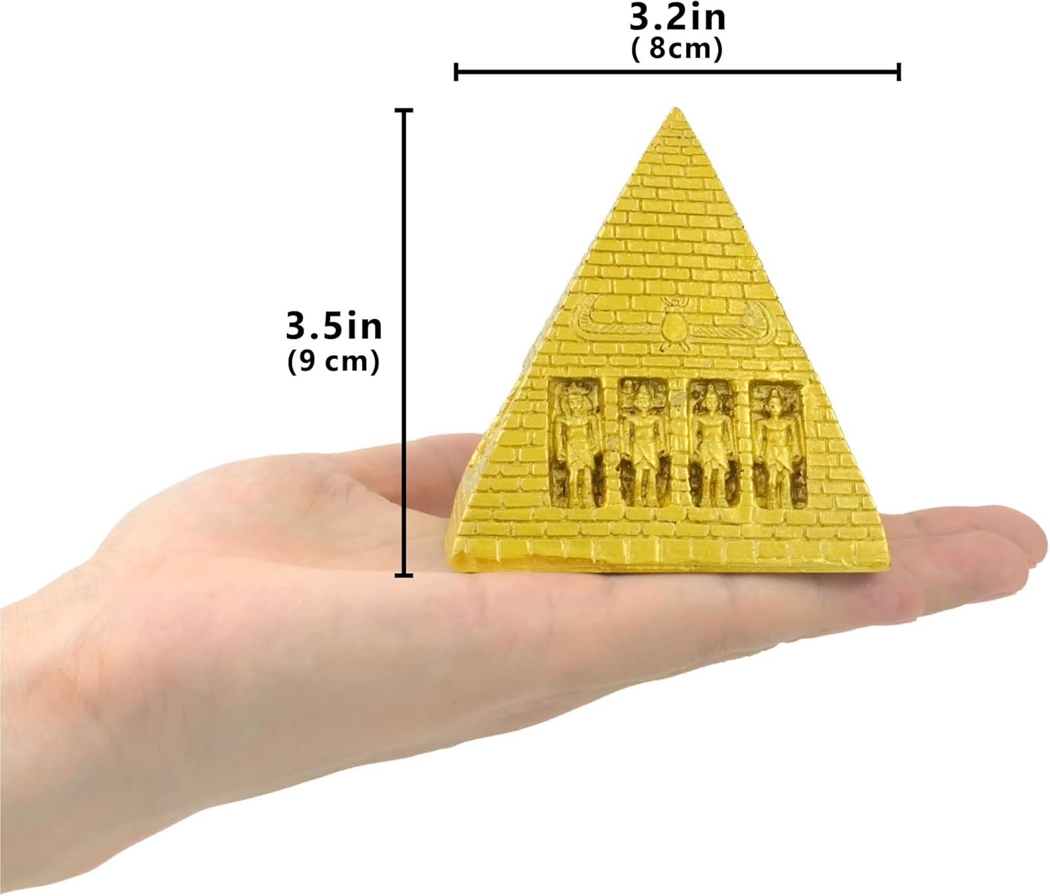 Egyptian Pyramid Statue Mini Resin Figurine