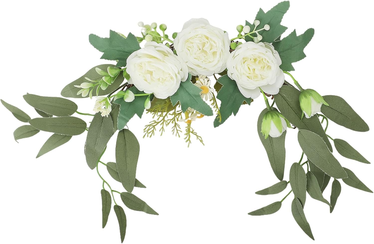Artificial White Hydrangea Flower Swag for Wedding Arch Decor