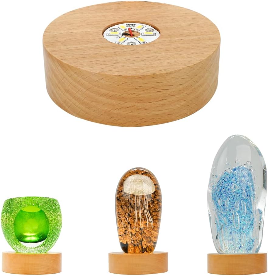 Battery Power Led Light Stand for 3D Crystal Art Display