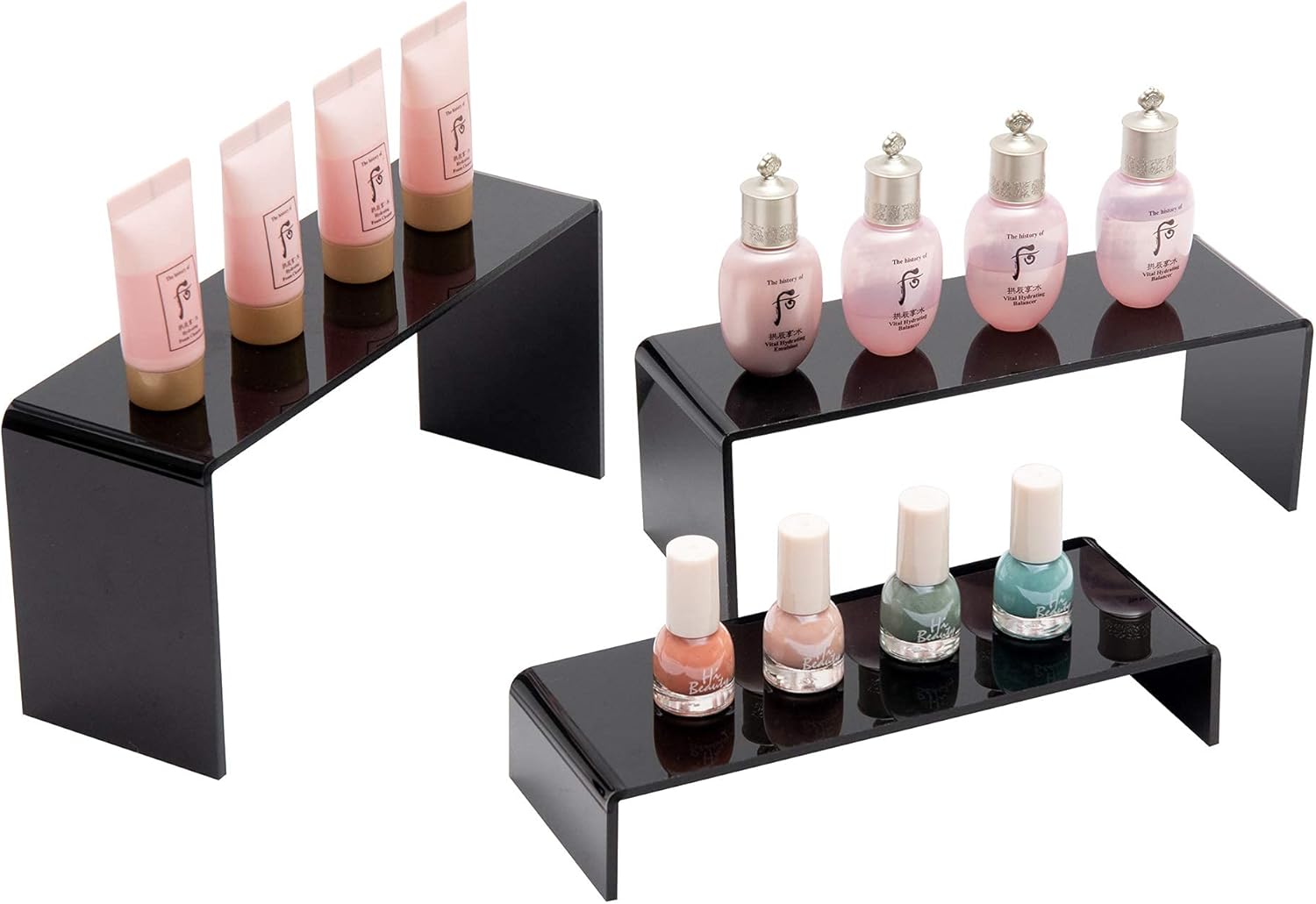 ihomecooker 6 Pc Black Acrylic Display Risers