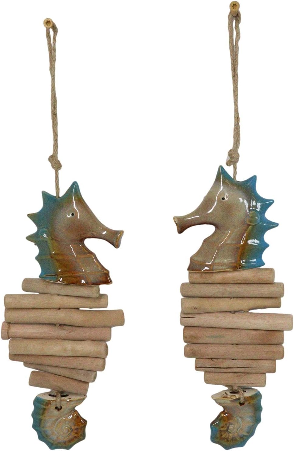 Ebros Gift Nautical Seahorse Wall Mobiles Set of 2