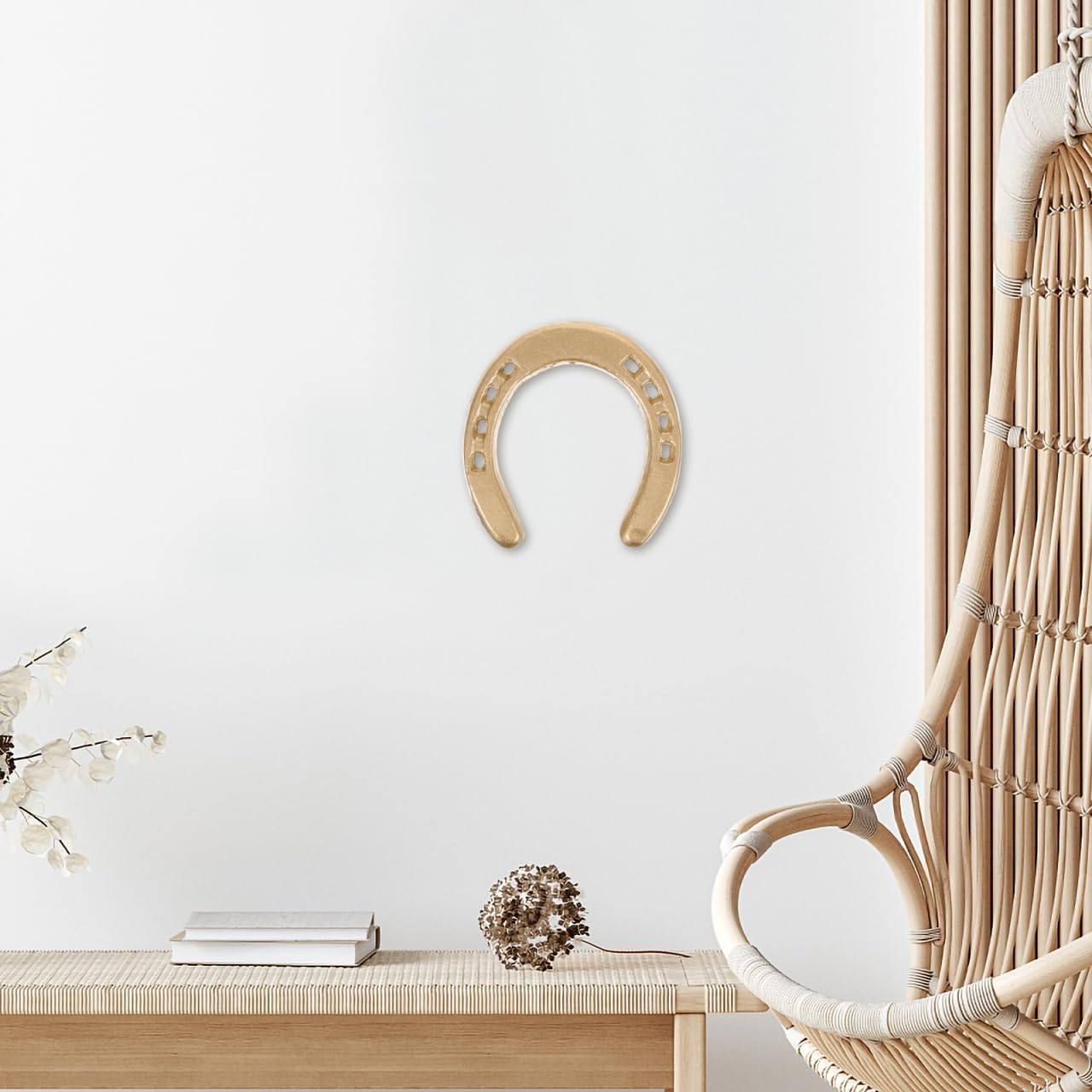 WOFASHPURET Cast Iron Horseshoe Wall Decor