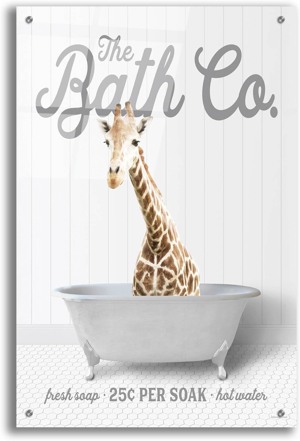 Epic Art Giraffe Wall Art 24x36 Inches