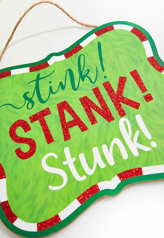 Craig Bachman Stink Stank Stunk 105 Inch Wooden Sign Door Hanger