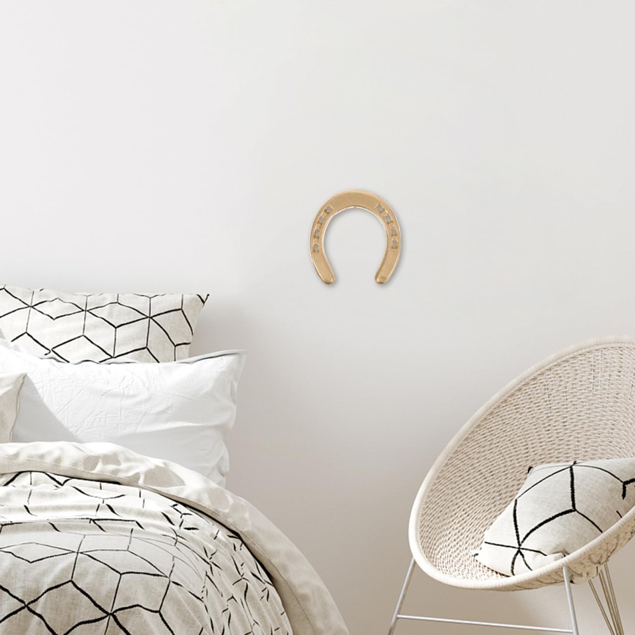 WOFASHPURET Cast Iron Horseshoe Wall Decor